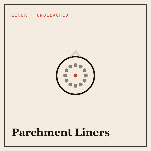 Unbleached Parchment Liners