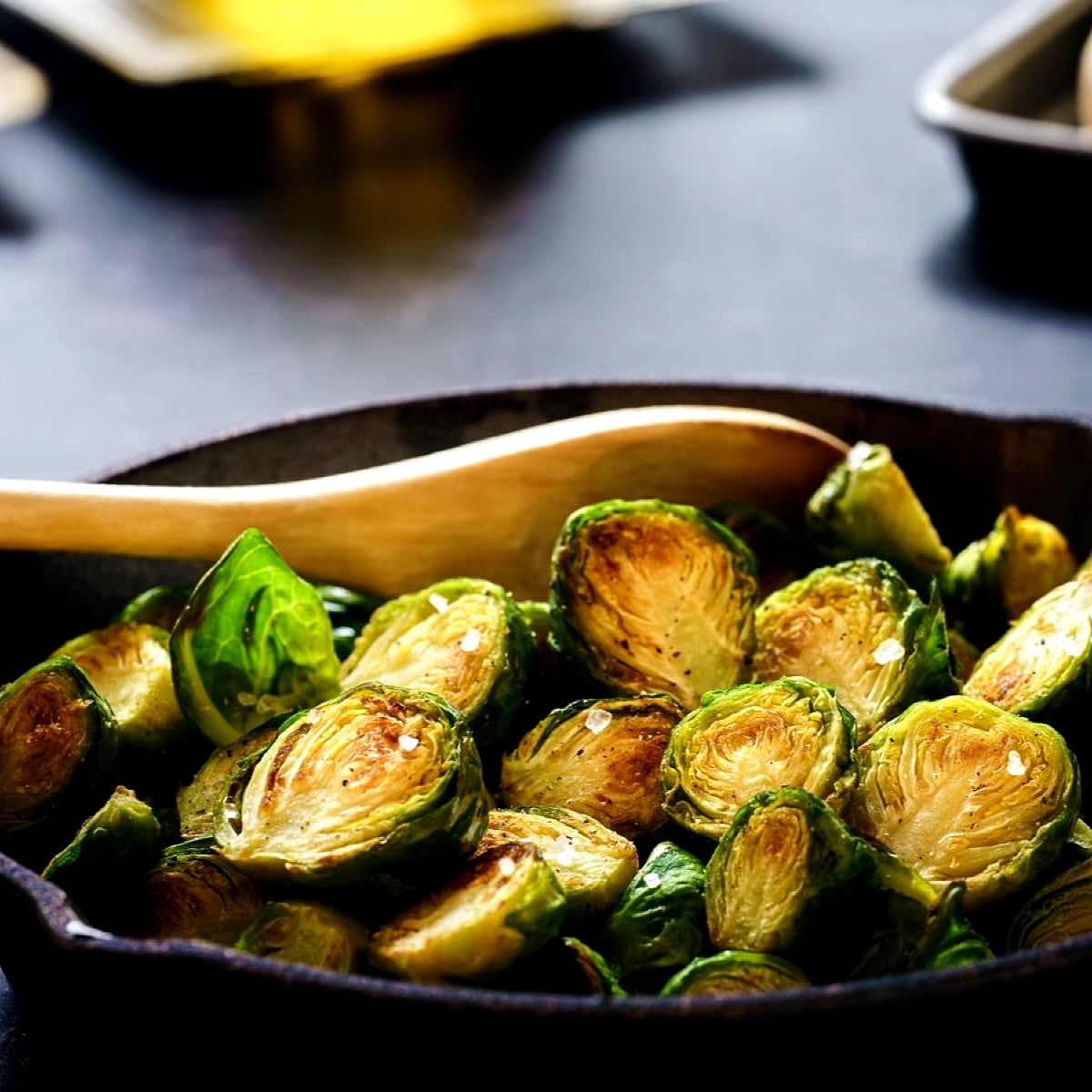 Air Fryer Balsamic Brussels Sprouts (Vegan, Gluten-Free)
