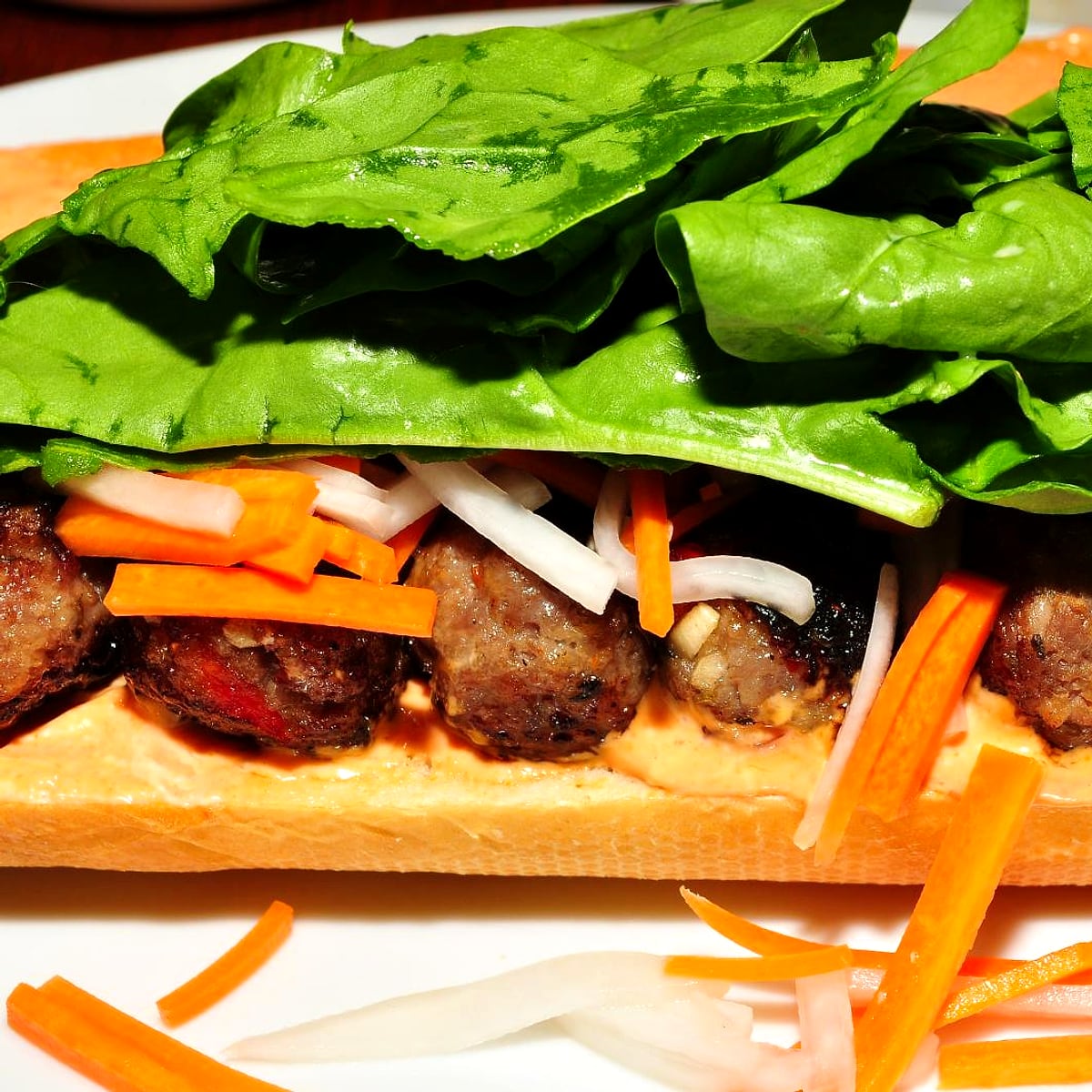 Air Fryer Banh Mi Meatballs