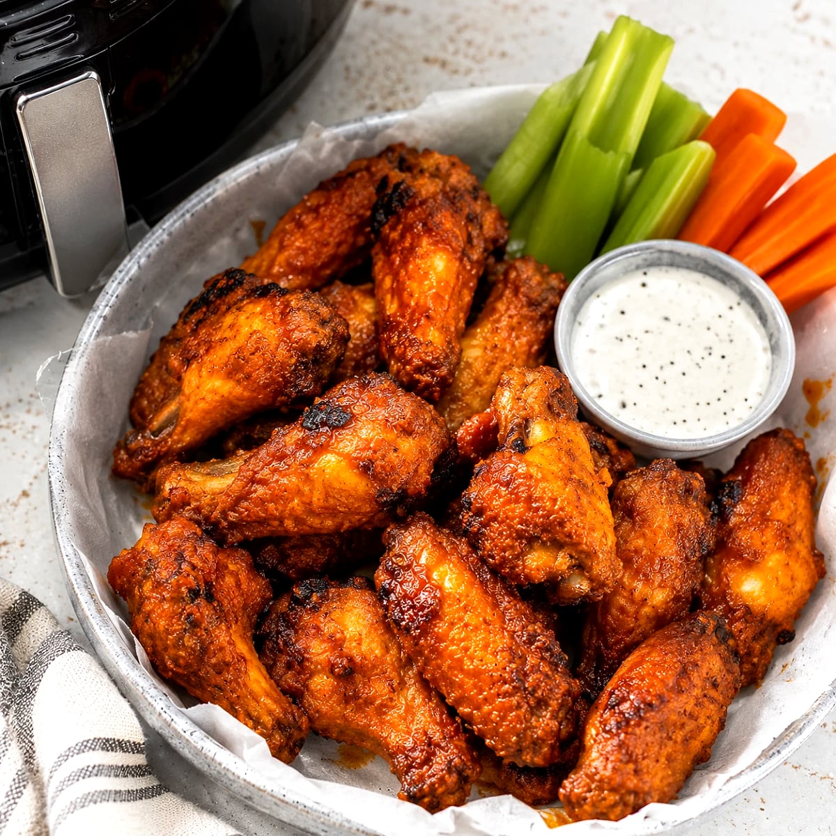 Air Fryer Buffalo Wings (Gluten-Free)